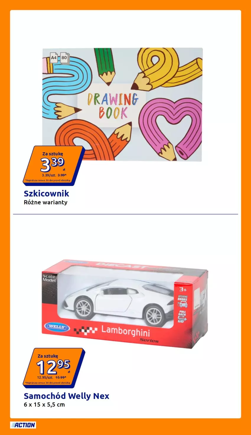 Gazetka promocyjna Action - Gazetka tydzień 33 2026 - ważna 12.08 do 18.08.2026 - strona 2 - produkty: Samochód, Szkicownik