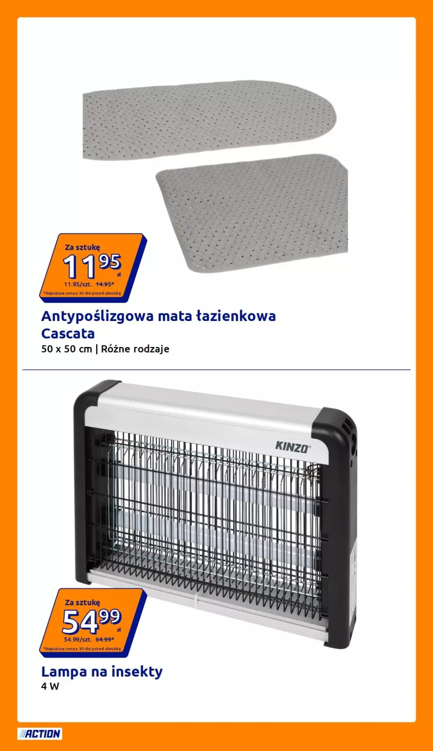 Gazetka promocyjna Action - Gazetka tydzień 33 2026 - ważna 12.08 do 18.08.2026 - strona 4 - produkty: Lampa, Mata łazienkowa