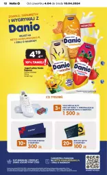 Gazetka promocyjna Netto - Od Czwartku - Gazetka - ważna od 10.04 do 10.04.2024 - strona 12 - produkty: Danone, Jogurt, Danio, Jogurt pitny