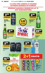 Gazetka promocyjna Netto - Od Czwartku - Gazetka - ważna od 10.04 do 10.04.2024 - strona 14 - produkty: Piwa, Piwo, Sok pomarańczowy, Sok, Por, Gra, Napój energetyczny, Perła, Tiger, Piwo jasne, Napój izotoniczny, Napój gazowany, Tymbark, Napój