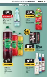 Gazetka promocyjna Netto - Od Czwartku - Gazetka - ważna od 10.04 do 10.04.2024 - strona 15 - produkty: Sok, Por, Mus, Gin, Napój energetyczny, Napoje, Lack, LANA, Hellena, Tymbark, Syrop, Woda, Wino, Napój