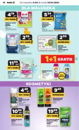 Gazetka promocyjna Netto - Od Czwartku - Gazetka - ważna od 10.04 do 10.04.2024 - strona 16 - produkty: HiPP, Ryż, Gin, Gra, Gerber, Bell, Pianka do golenia, Szynka, Cleanic, Płatki kosmetyczne, Gillette, Dzieci, Maszynka, Bella, Maszynka do golenia, Fa, Hipp Bio