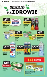 Gazetka promocyjna Netto - Od Czwartku - Gazetka - ważna od 10.04 do 10.04.2024 - strona 8 - produkty: Sok, Ser, Pur, Gra, Piątnica, Jogurt, Mlekovita, Zdrowie, Serek, Margaryna, Bakoma, Napój mleczny, Deser, POLMLEK, Flora, Napój, Olma, Jogurt pitny, Mleko