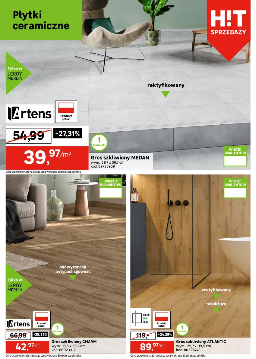 Gazetka promocyjna Leroy Merlin - Gazetka Leroy Merlin - ważna 30.12.2025 do 27.01.2026 - strona 12 - produkty: Gres, Gres szkliwiony