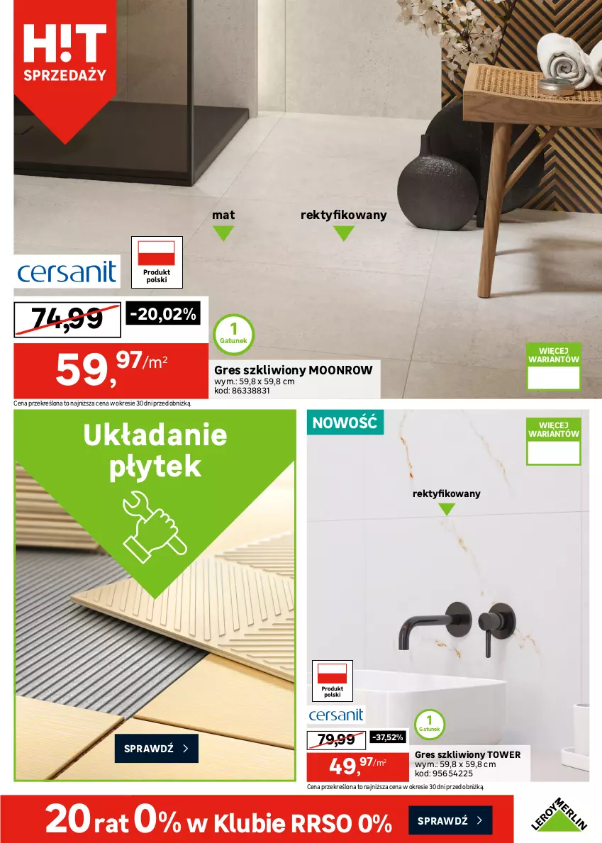 Gazetka promocyjna Leroy Merlin - Gazetka Leroy Merlin - ważna 30.12.2025 do 27.01.2026 - strona 13 - produkty: Gres, Gres szkliwiony