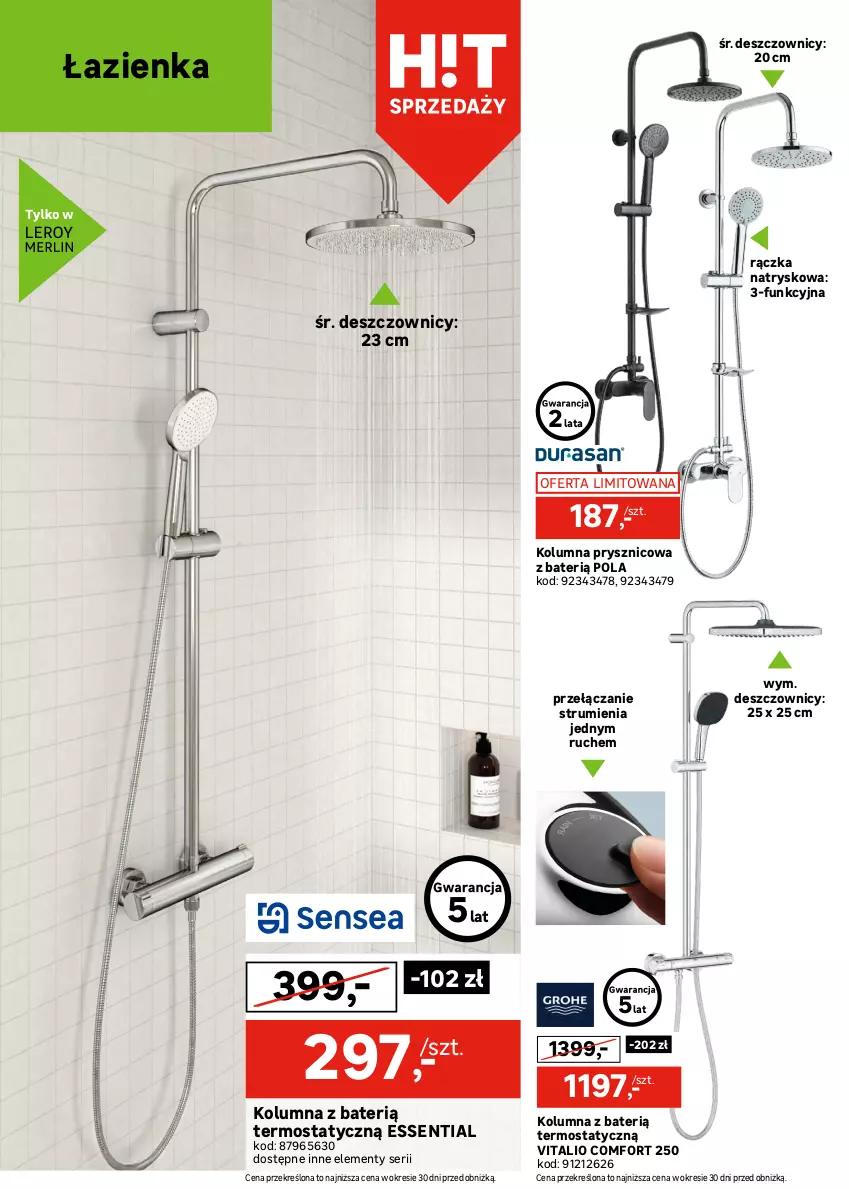 Gazetka promocyjna Leroy Merlin - Gazetka Leroy Merlin - ważna 30.12.2025 do 27.01.2026 - strona 4 - produkty: Grohe, Kompakt WC, Miska, Miska wisząca, Rum, Ser, Termos, Zestaw podtynkowy WC