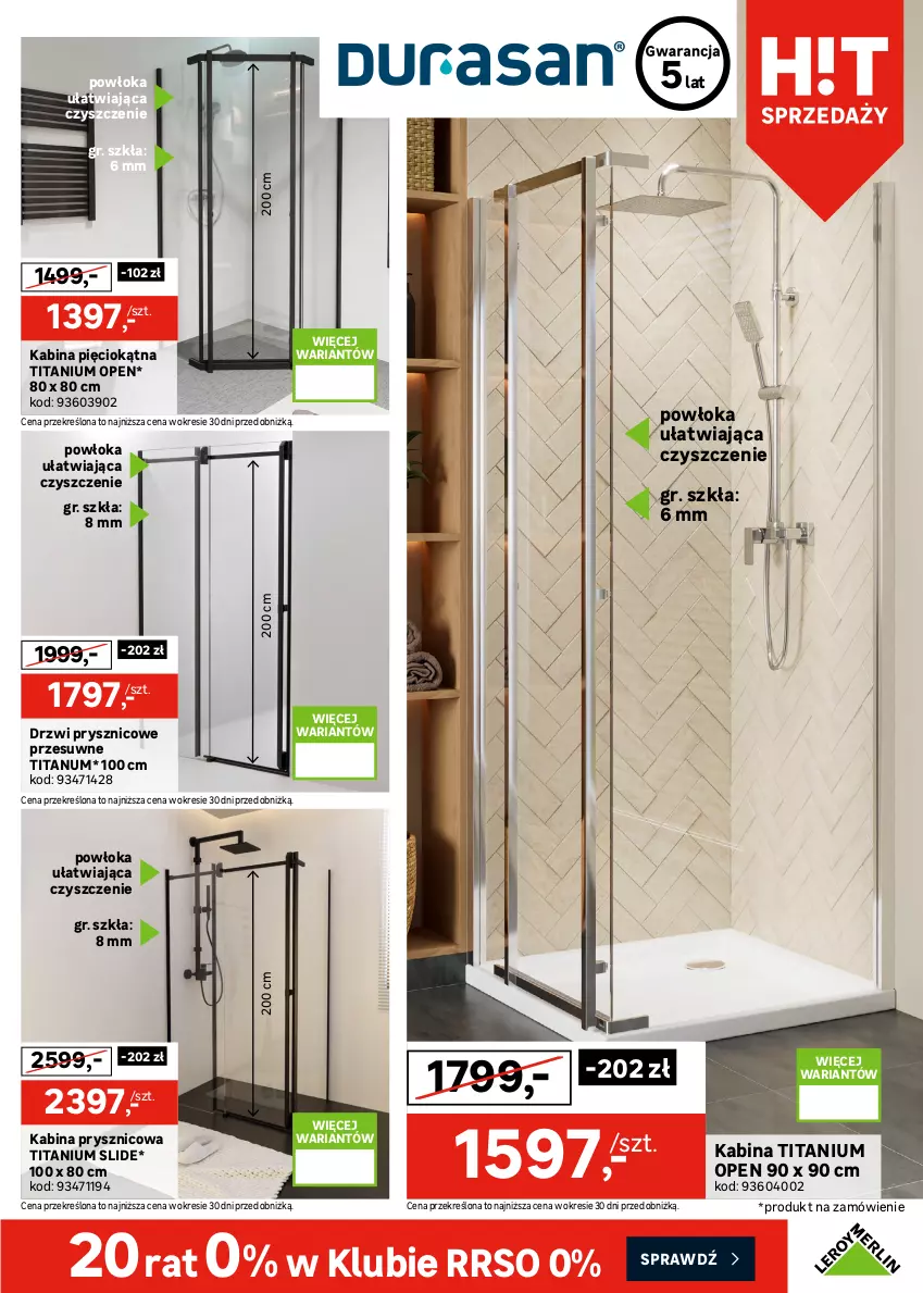 Gazetka promocyjna Leroy Merlin - Gazetka Leroy Merlin - ważna 30.12.2025 do 27.01.2026 - strona 7 - produkty: Brodzik, Drzwi, Kabina prysznicowa, Kabina z hydromasażem, Wanna