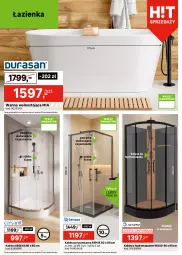 Gazetka promocyjna Leroy Merlin - Gazetka Leroy Merlin - Gazetka - ważna od 27.01 do 27.01.2026 - strona 6 - produkty: Kabina z hydromasażem, Kabina prysznicowa, Wanna, Brodzik, Drzwi