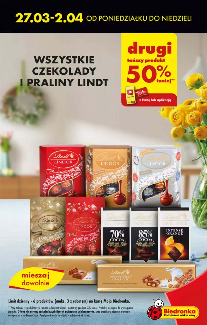 Gazetka promocyjna Biedronka - ważna 27.03 do 01.04.2023 - strona 13 - produkty: Lindt, Praliny, Tran