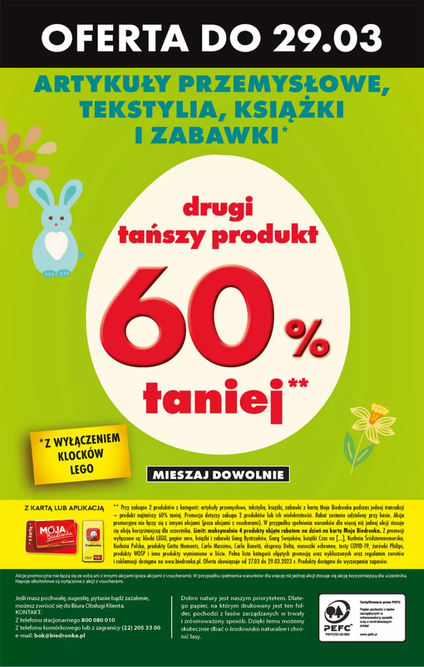 Gazetka promocyjna Biedronka - ważna 27.03 do 01.04.2023 - strona 56 - produkty: Fa, Gra, Napoje, Papier, Telefon