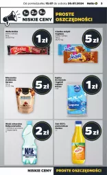 Gazetka promocyjna Netto - Od Poniedziałku - Gazetka - ważna od 20.07 do 20.07.2024 - strona 3 - produkty: Goplana, Ciastka, Nałęczowianka, Sok, Ser, Mieszanka studencka, Jeżyki, LANA, Woda mineralna, Woda, Hortex