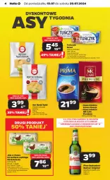 Gazetka promocyjna Netto - Od Poniedziałku - Gazetka - ważna od 20.07 do 20.07.2024 - strona 4 - produkty: Piwa, Piwo, Ser, Gin, Gra, Jaja, Kawa mielona, Kawa, Kosz, Prima, Tuńczyk, Graal, Kokos