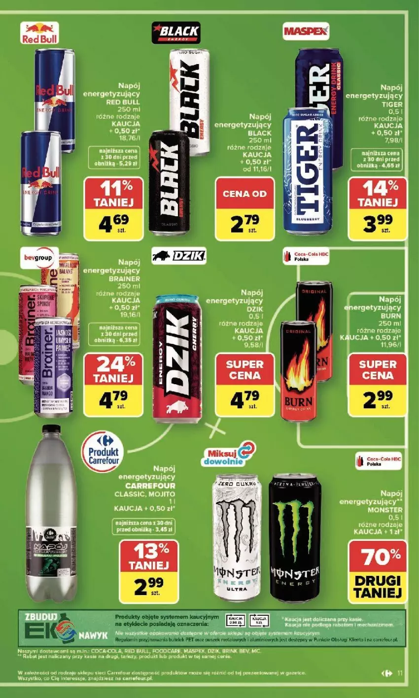Gazetka promocyjna Carrefour - Gazetka Zakupowa taktyka kibica - ważna 01.06 do 13.06.2026 - strona 11 - produkty: EPEE, Fa, Lack, Napój, Red Bull, Saga, Ser