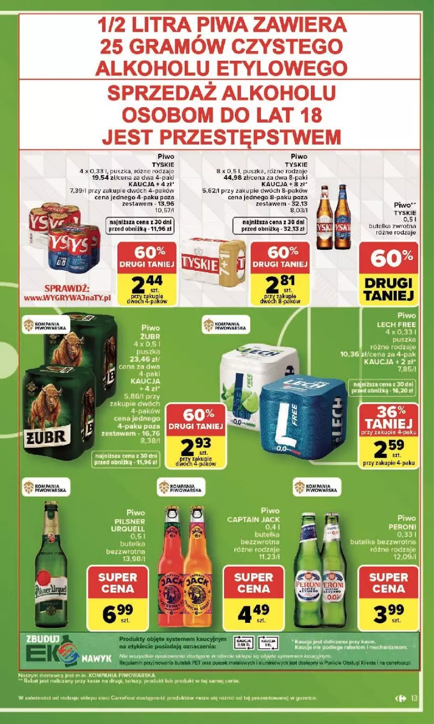 Gazetka promocyjna Carrefour - Gazetka Zakupowa taktyka kibica - ważna 01.06 do 13.06.2026 - strona 13 - produkty: Gra, Gry, LG, Piwa, Piwo, Tyskie