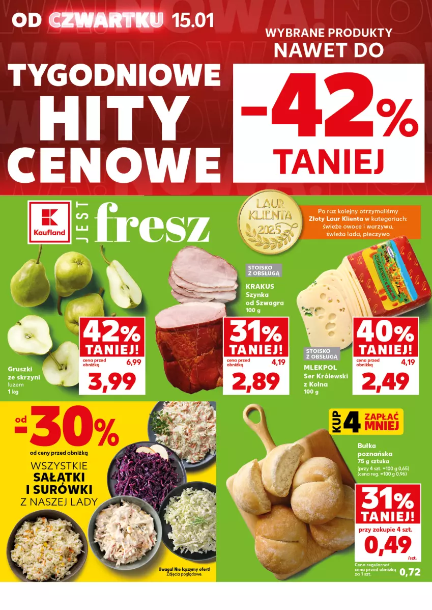 Gazetka promocyjna Kaufland - Mocny Start - ważna 19.01 do 21.01.2026 - strona 10 - produkty: Gra, Gruszki, Królewski, Laur, Olej, Owoce, Piec, Pieczywo, Ser, Warzywa