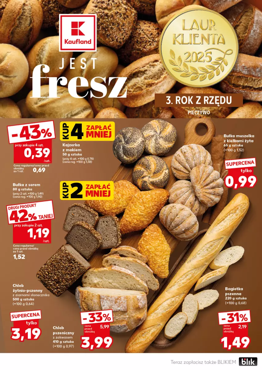 Gazetka promocyjna Kaufland - Mocny Start - ważna 19.01 do 21.01.2026 - strona 20 - produkty: Bułka, Chleb, Kajzerka, Laur, Mus, Ser