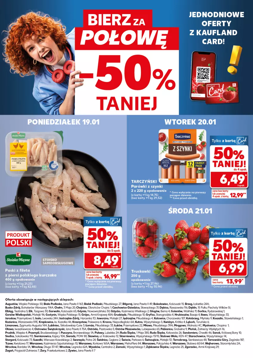 Gazetka promocyjna Kaufland - Mocny Start - ważna 19.01 do 21.01.2026 - strona 32 - produkty: BIC, Gry, Kosz, Kurczak, LANA, Parówki, Piast, Piec, Podlaski, Sok, Szal, Tarczyński, Wino