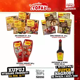 Gazetka promocyjna Topaz - Gazetka - Gazetka - ważna od 22.01 do 22.01.2023 - strona 27 - produkty: Ketchup, Sos, Zupa, Winiary, Przyprawa w płynie, Maggi