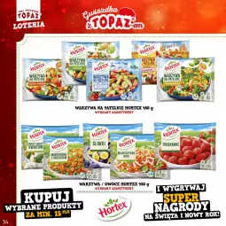 Gazetka promocyjna Topaz - Gazetka - Gazetka - ważna od 22.01 do 22.01.2023 - strona 34 - produkty: Warzywa, Truskawki, Owoce, Hortex