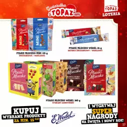 Gazetka promocyjna Topaz - Gazetka - Gazetka - ważna od 22.01 do 22.01.2023 - strona 37 - produkty: Mleczko, Ptasie mleczko