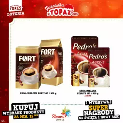 Gazetka promocyjna Topaz - Gazetka - Gazetka - ważna od 22.01 do 22.01.2023 - strona 44 - produkty: Kawa mielona, Kawa