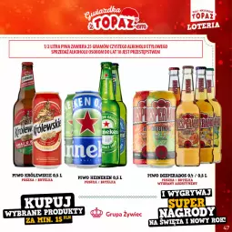 Gazetka promocyjna Topaz - Gazetka - Gazetka - ważna od 22.01 do 22.01.2023 - strona 47 - produkty: Piwo, Królewski, Heineken