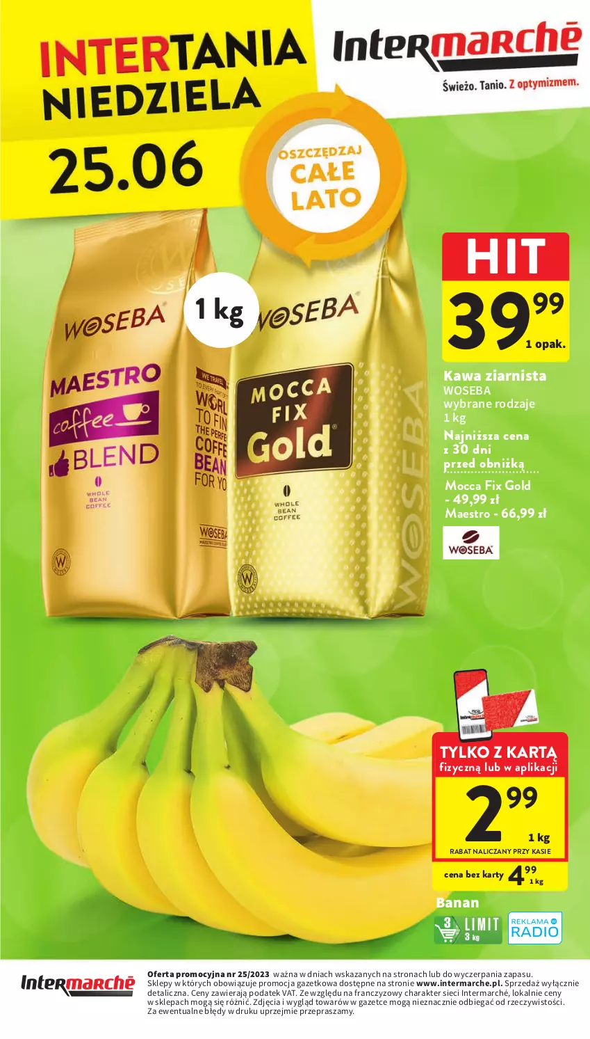 Gazetka promocyjna Intermarche - Gazetka Intermarche - ważna 22.06 do 28.06.2023 - strona 40 - produkty: Kawa, Kawa ziarnista, Mocca Fix Gold, Woseba