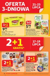 Gazetka promocyjna Auchan - Pewność niskich cen Supermarket - Gazetka - ważna od 23.07 do 23.07.2025 - strona 2 - produkty: Warzywa, Top, Ser, Por, Pur, Bonduelle, Warzywa konserwowe, Lipton, Herbata