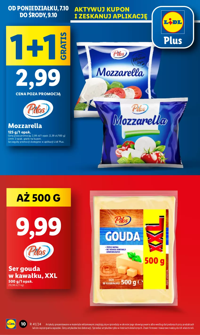 Gazetka promocyjna Lidl - GAZETKA - ważna 07.10 do 09.10.2024 - strona 10 - produkty: Gouda, Gra, Kawa, Mozzarella, Ser