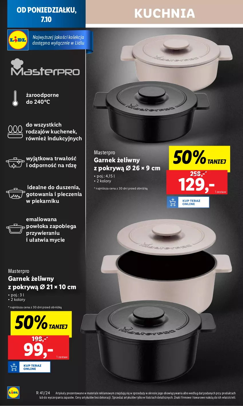 Gazetka promocyjna Lidl - GAZETKA - ważna 07.10 do 09.10.2024 - strona 16 - produkty: Garnek, Kuchnia, Piec, Piekarnik, Por