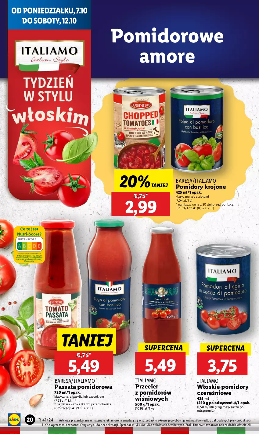 Gazetka promocyjna Lidl - GAZETKA - ważna 07.10 do 09.10.2024 - strona 26 - produkty: Bazyl, Pomidory, Pomidory krojone