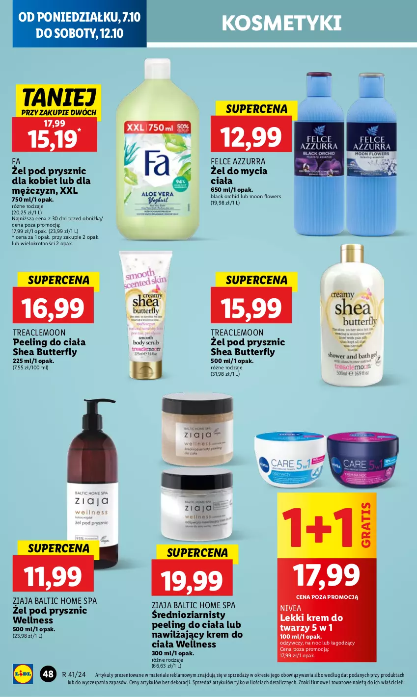 Gazetka promocyjna Lidl - GAZETKA - ważna 07.10 do 09.10.2024 - strona 56 - produkty: Fa, Gra, Krem do ciała, Krem do twarzy, Lack, Nivea, Peeling, Ziaja