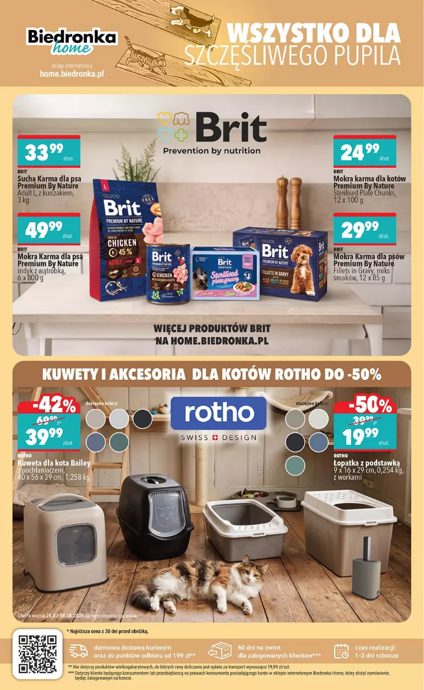 Gazetka promocyjna Biedronka - Okazje Tygodnia - ważna 27.07 do 08.08.2026 - strona 30 - produkty: Brit, Gra, Kurczak, Mokra karma, Orka, Por, Sport, Sucha karma, Tran