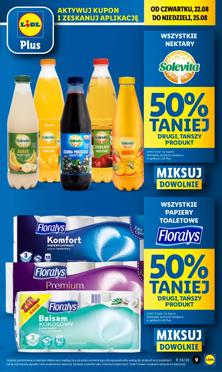 Gazetka promocyjna Lidl - GAZETKA - ważna 22.08 do 25.08.2024 - strona 9 - produkty: Nektar, Papier