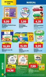 Gazetka promocyjna Lidl - GAZETKA - Gazetka - ważna od 25.08 do 25.08.2024 - strona 26 - produkty: Mozzarella, Ser topiony, Serek wiejski, Cheddar, Warzywa, Top, Sok, Ser, Danone, Mlekovita, Actimel, Tarta, Serek, Pilos, Burger, Alpro, Grill, Mango, Mleko