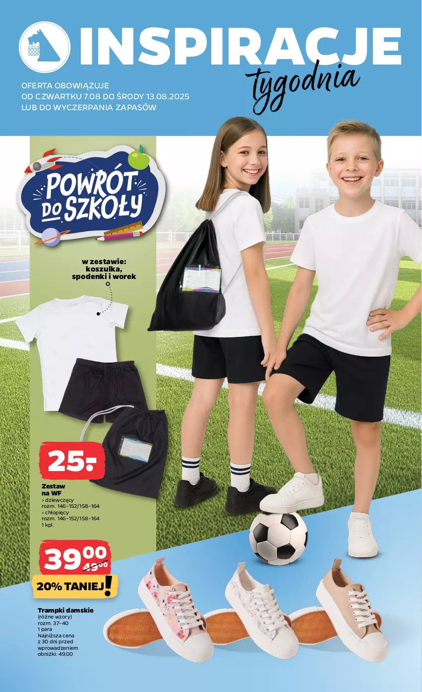 Gazetka promocyjna Netto - Od Czwartku Przemysłowa - ważna 07.08 do 13.08.2025 - strona 2 - produkty: Kosz, Koszulka, Trampki