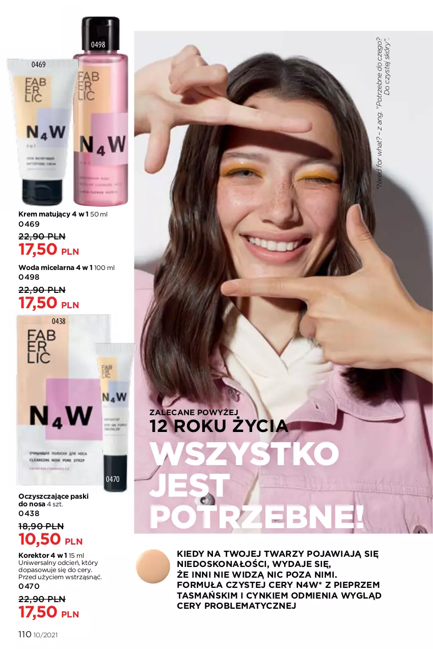 Gazetka promocyjna Faberlic - Gazetka - ważna 05.07 do 25.07.2021 - strona 110 - produkty: Cień, Cynk, Pieprz, Woda, Woda micelarna