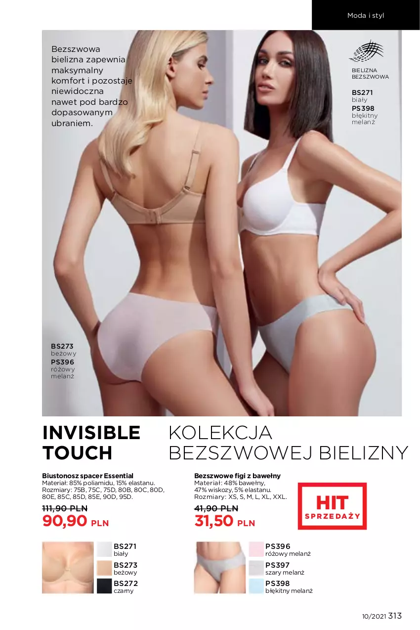 Gazetka promocyjna Faberlic - Gazetka - ważna 05.07 do 25.07.2021 - strona 313 - produkty: Acer, Bielizna, Biustonosz, Figi, Moda