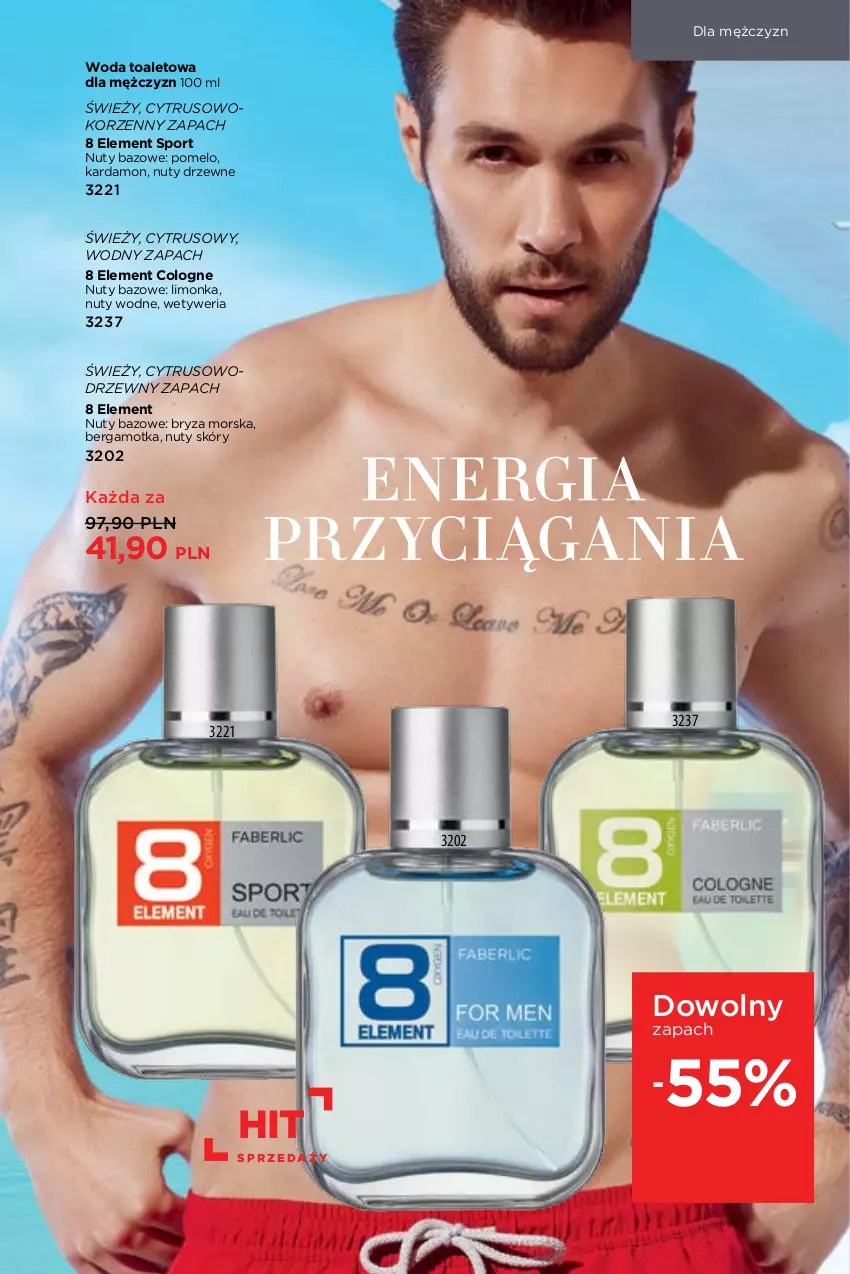 Gazetka promocyjna Faberlic - Gazetka - ważna 05.07 do 25.07.2021 - strona 51 - produkty: Bryza, Limonka, Nuty, Pomelo, Por, Sport, Woda, Woda toaletowa