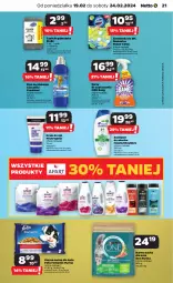 Gazetka promocyjna Netto - od Poniedziałku - Gazetka - ważna od 24.02 do 24.02.2024 - strona 21 - produkty: Domestos, Pur, Gra, Coccolino, Spray do czyszczenia, Zawieszka do wc, Neutrogena, Krem do rąk, Purina, Cillit Bang, Płyn do płukania, Szampon, Fanta, Felix, Fa