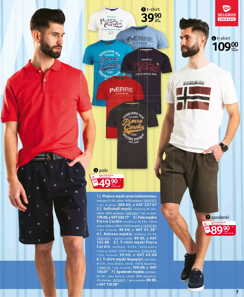 Gazetka promocyjna Selgros - Katalog Tekstylia - ważna 25.03 do 05.04.2021 - strona 7 - produkty: Pierre Cardin, Płaszcz, T-shirt, Wełna