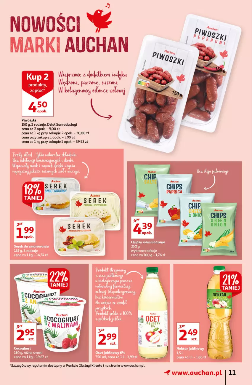 Gazetka promocyjna Auchan - przeNISKIE CENY z markami Auchan Hipermarkety - ważna 27.01 do 03.02.2022 - strona 11 - produkty: Fa, Kolagen, Piwo, Ser, Serek