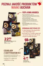 Gazetka promocyjna Auchan - przeNISKIE CENY z markami Auchan Hipermarkety - Gazetka - ważna od 03.02 do 03.02.2022 - strona 10 - produkty: Gin, Gra, BIC, Kawa ziarnista, Sati, Kawa, Czekolada, Czekolada gorzka, Aksam, Kakao
