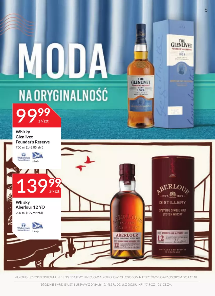 Gazetka promocyjna Stokrotka - Oferta alkoholowa - ważna 28.04 do 25.05.2022 - strona 8 - produkty: Koc, Ser, Whisky