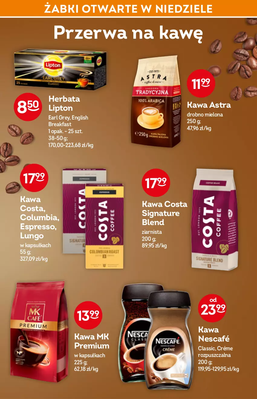 Gazetka promocyjna Żabka - ważna 16.03 do 22.03.2022 - strona 36 - produkty: Columbia, Earl Grey, Fa, Herbata, Kawa, Lipton, Nescafé