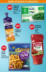 Gazetka promocyjna Żabka - Gazetka - ważna od 22.03 do 22.03.2022 - strona 33 - produkty: Ketchup, Makaron, Frosta, Goliard, Pudliszki, Frytki, Szpinak