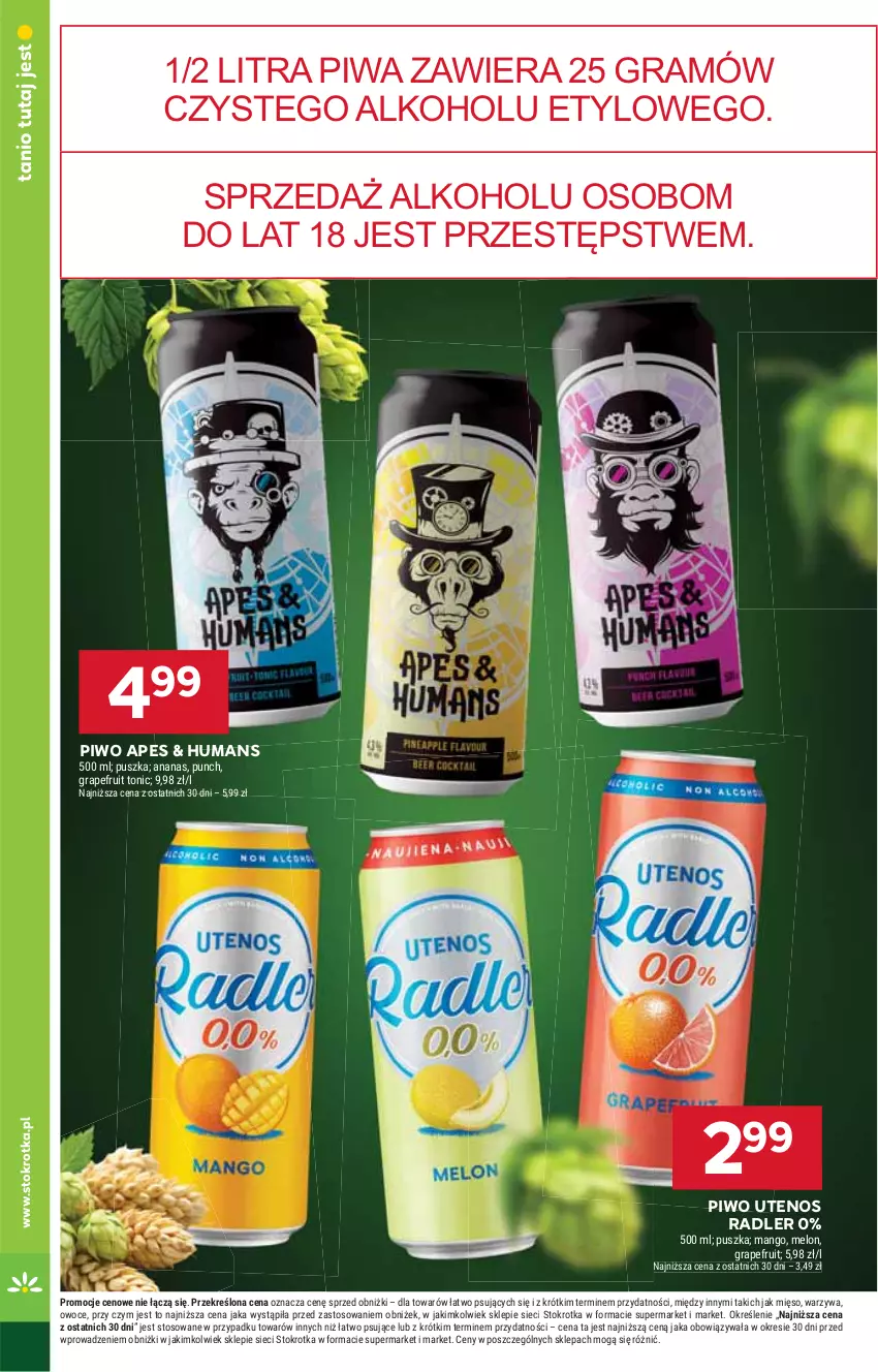 Gazetka promocyjna Stokrotka - Supermarket - ważna 07.08 do 12.08.2025 - strona 32 - produkty: Ananas, Gra, Mango, Melon, Mięso, Owoce, Piwa, Piwo, Radler, Warzywa