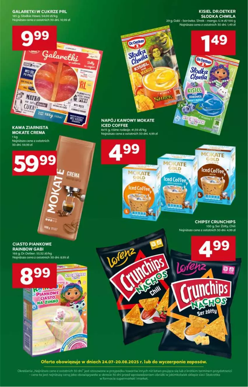 Gazetka promocyjna Stokrotka - Supermarket - ważna 07.08 do 12.08.2025 - strona 45 - produkty: Borówka, Chipsy, Crunchips, Gala, Galaretki, Kisiel, Mango, Napój, Słodka Chwila