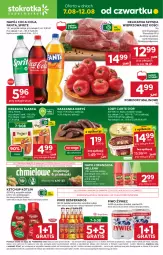 Gazetka promocyjna Stokrotka - Supermarket - Gazetka - ważna od 12.08 do 12.08.2025 - strona 1 - produkty: Piwa, Piwo, Ketchup, Warzywa, Por, Gra, Szynka wieprzowa, Coca-Cola, Desperados, Lody, Szynka, Oranżada, Hellena, Algida, Kotlin, Kaszanka, Fanta, Owoce, Sprite, Kasza, Napój, Kiełbasa, Pomidory, Mięso, Kiełbasa śląska, LG, Fa