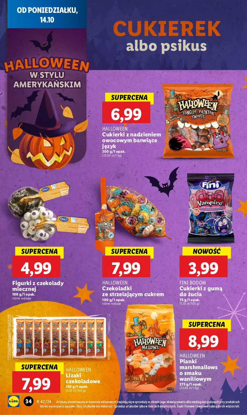 Gazetka promocyjna Lidl - GAZETKA - ważna 14.10 do 16.10.2024 - strona 36 - produkty: Cukier, Cukierki, Lizaki, Lizaki czekoladowe, Mars, Marshmallows